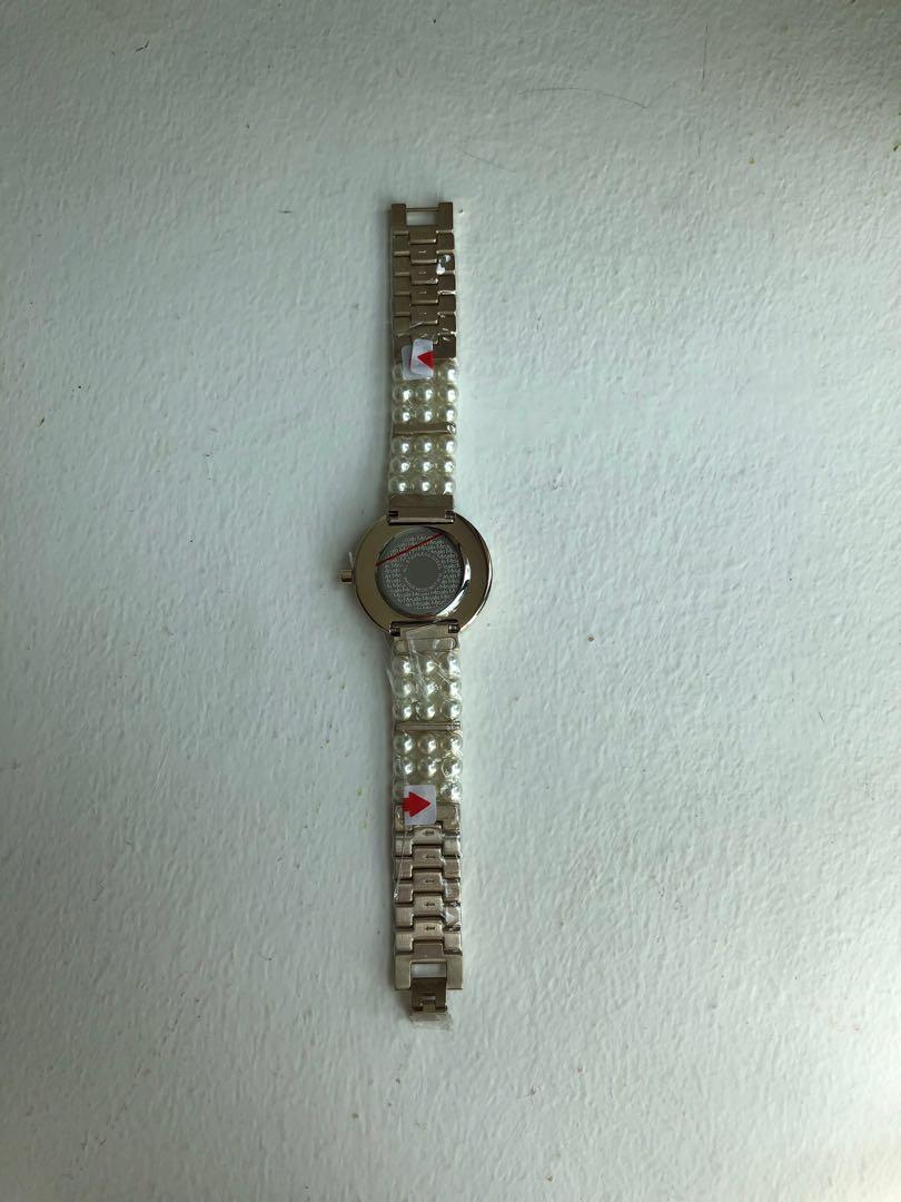 brand new in box misaki nina watch - pearl and gold