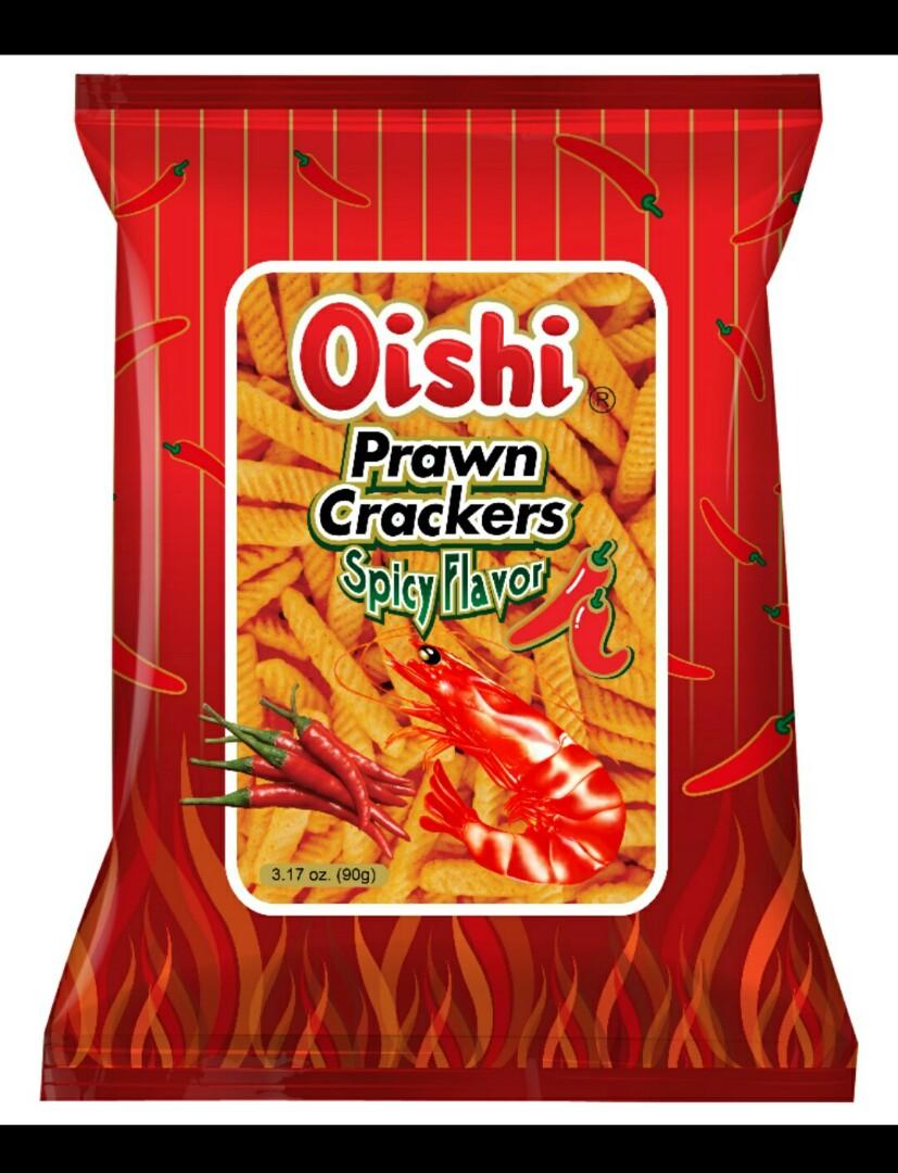 oishi prawn crackers 90g & 60g