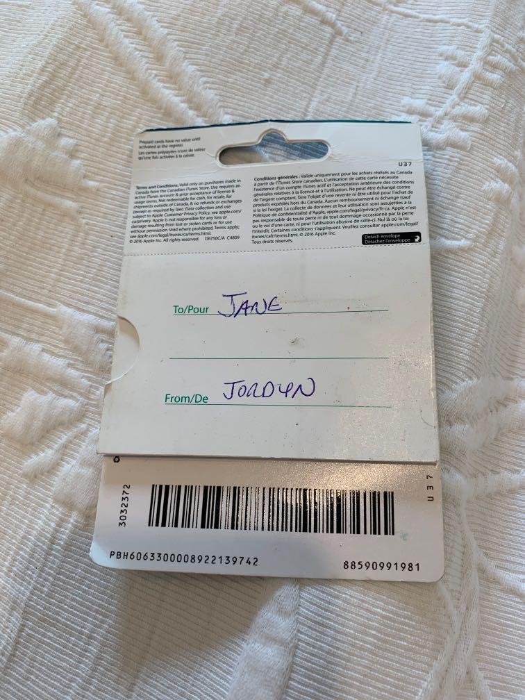 新品 brand new - never opened / used gift card    - given to as