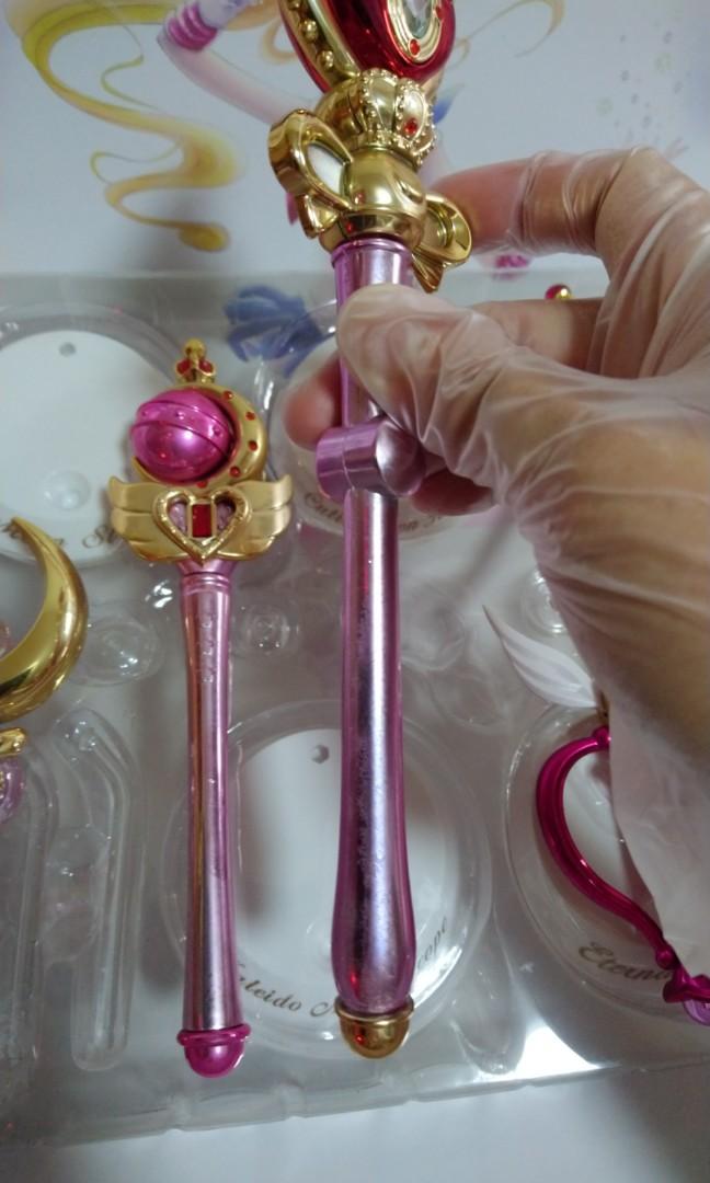 美少女战士sailor moon 日本fc限定版月野兔变身棒 权杖套装 变身器