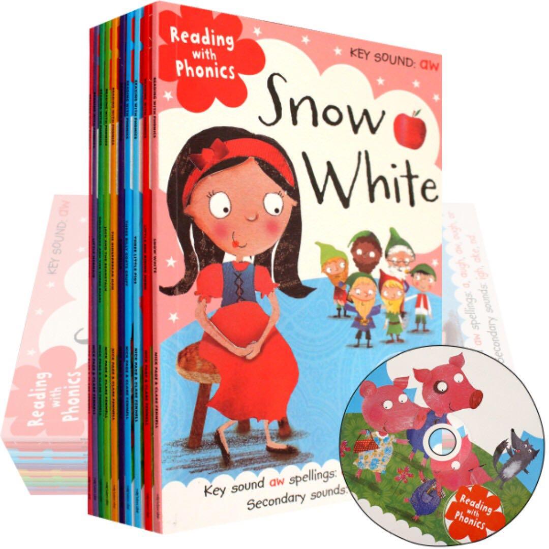 reading with phonics (set of 10 books   free cd)