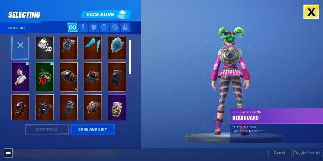 fortnite stacked account, toys & games, video