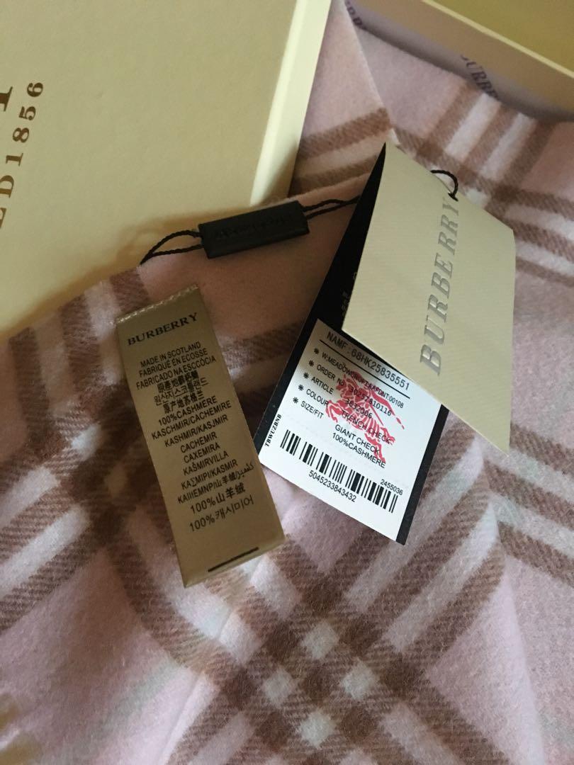 burberry 喀什米尔羊毛围巾