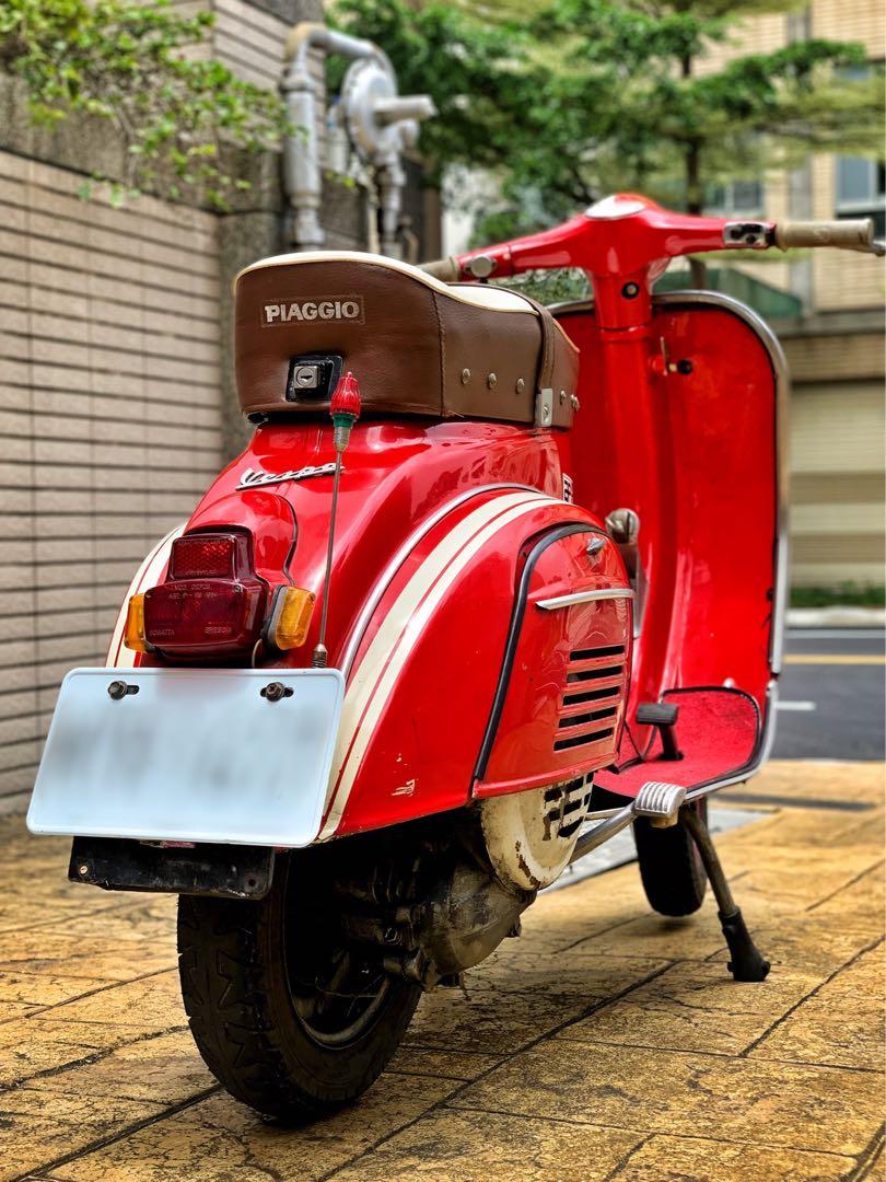 伟士牌 vespa 90cc 赛车红 有牌