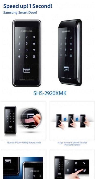 SAMSUNG SHS 2920 Digital Door Lock Furniture Home Living Security