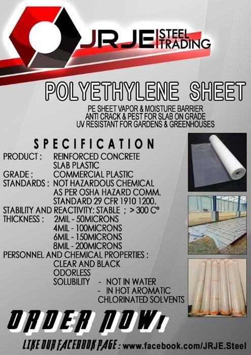 Polyethylene Sheet Vapor Barrier Greenhouse Plastic Commercial