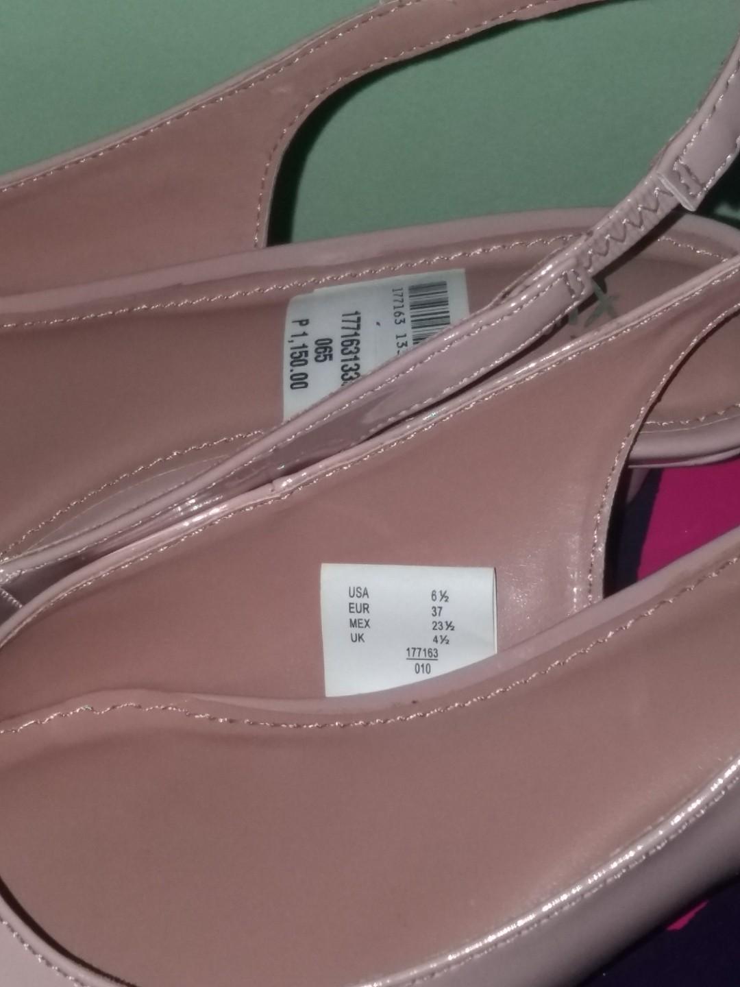 Fioni Nude Slingback Heels Women S Fashion Footwear Heels On Carousell