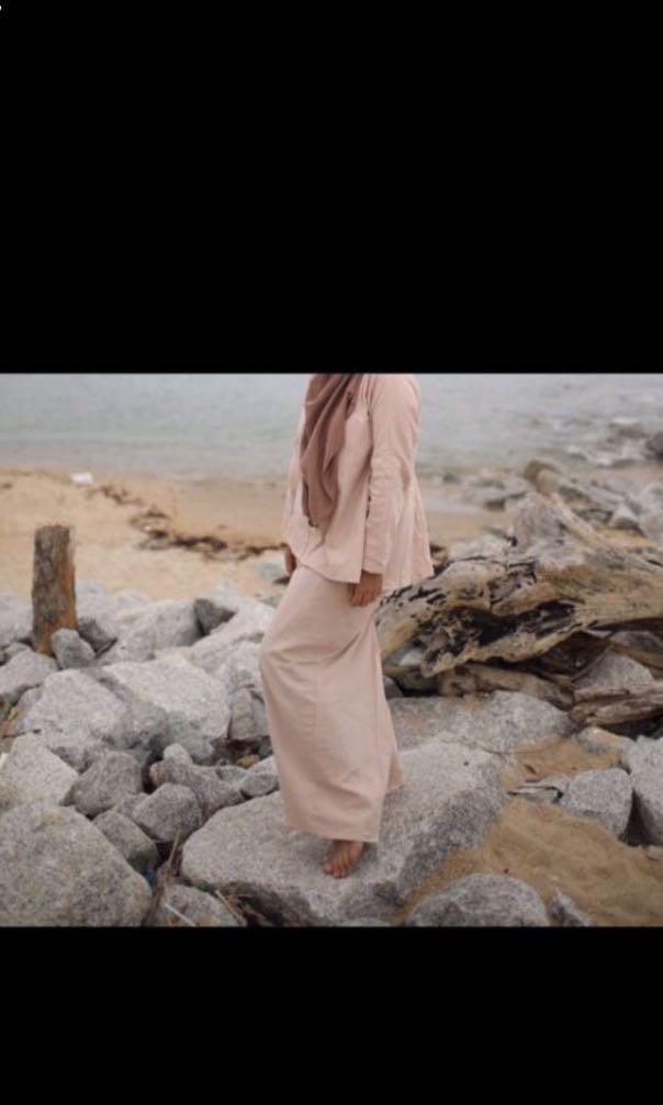 Peurr Weeya Kurung In Nude Brown Women S Fashion Muslimah Fashion