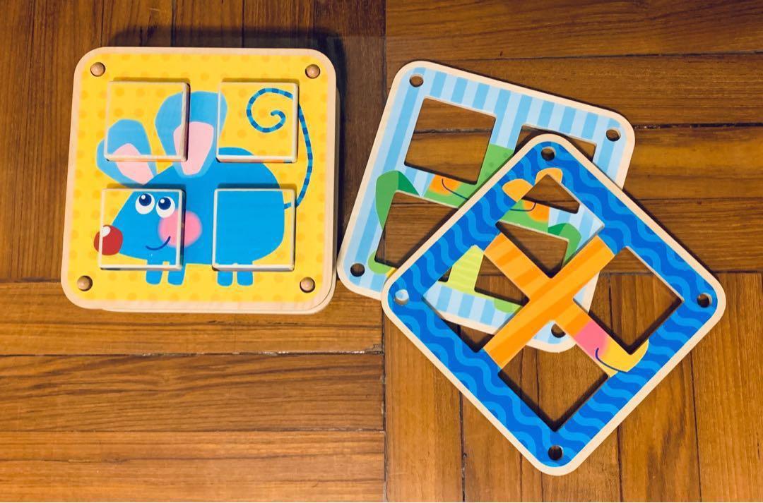 幼儿早教玩具 wooden puzzle #mtrtst