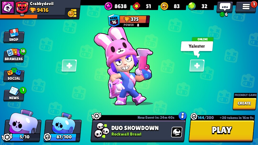 brawl stars account 9.4k with a lot of skins only