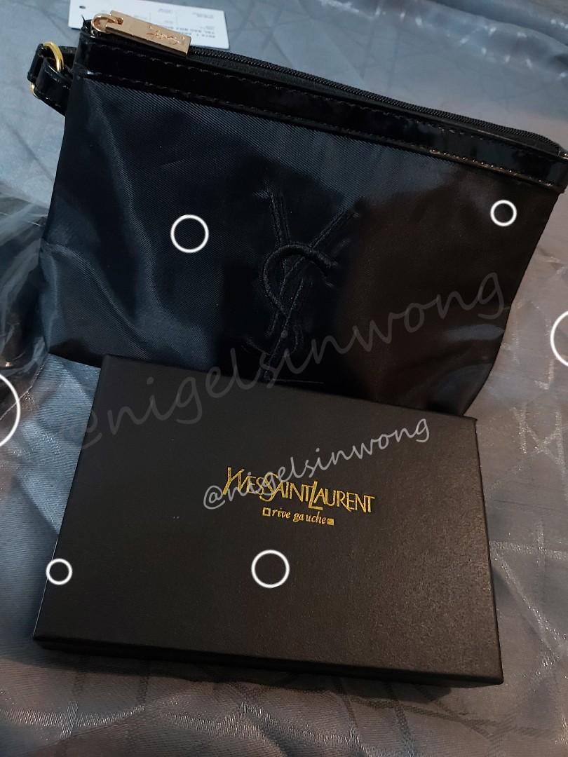 限量ysl gift set vip gift coin bag zipper with key ring 小羊皮零