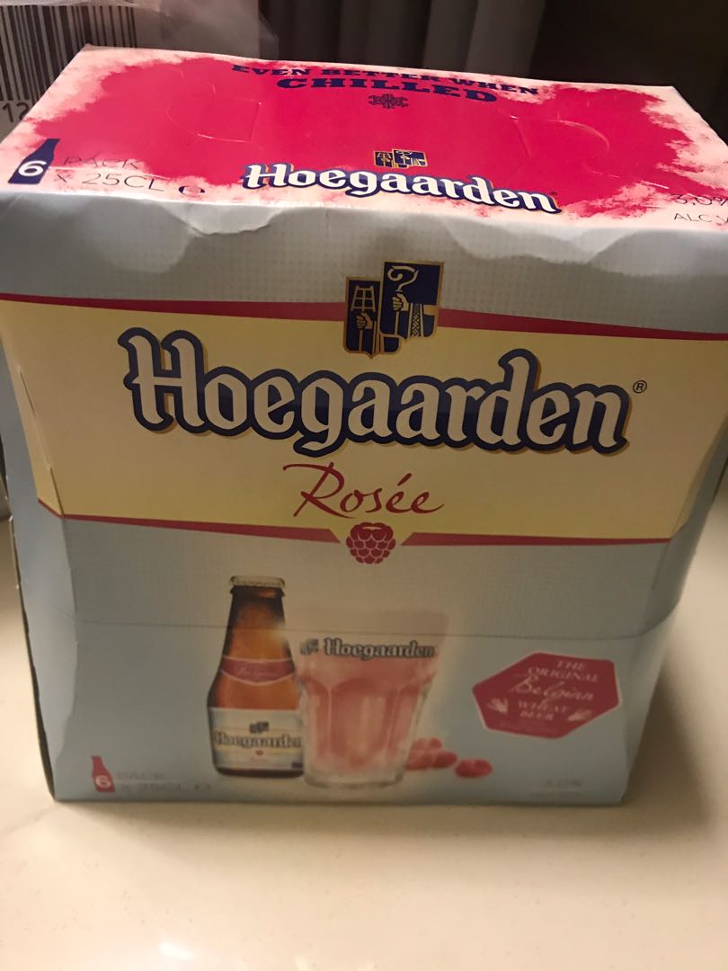 Hoegaarden Rosee Food Drinks Alcoholic Beverages On Carousell