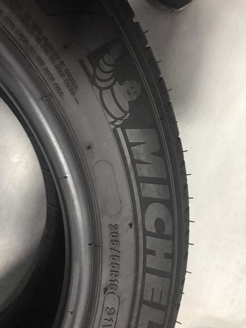 米其林轮胎 205/55/16 深度6.19mm 只有一颗