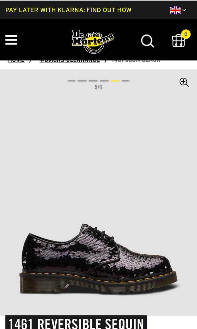 dr. martens 1461 reversible sequin (brand new)