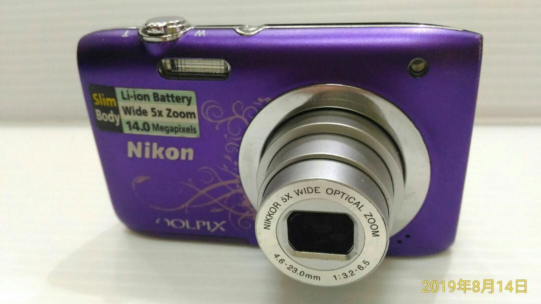nikon coolpix s2600,nikoncoolpix nikon coolpix s2600 1448万像素轻便数位相机 萤幕异常 零件机 没