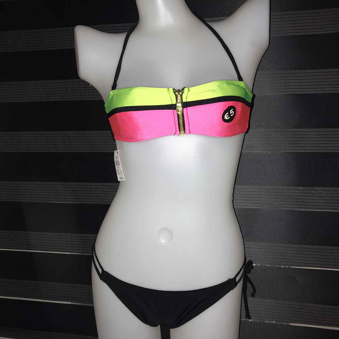 Triangl Inspired Neon Bikini Set Women S Fashion Swimwear Bikinis