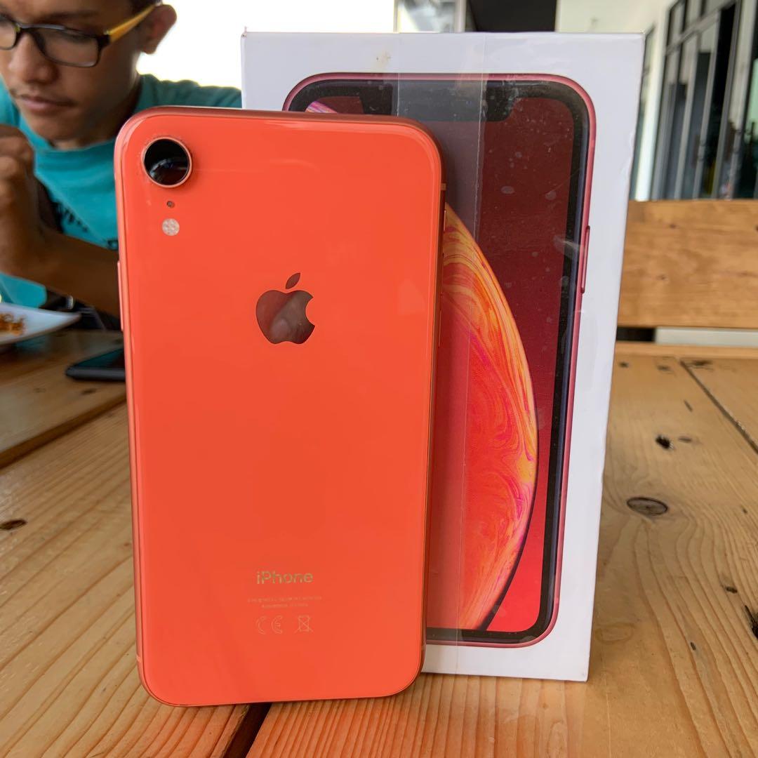 iphone xr 256gb coral original ahset