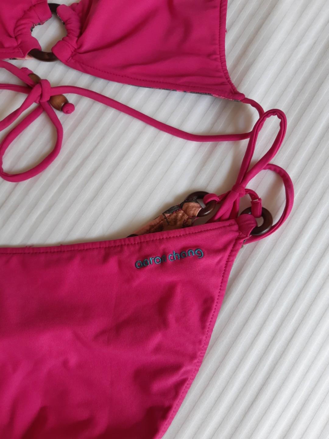 Reversible Pink Bikini Aaron Chang Fesyen Wanita Pakaian Wanita Lainnya Di Carousell