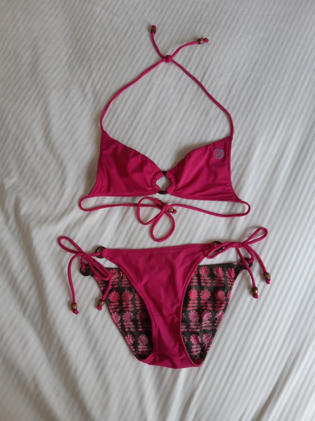 Reversible Pink Bikini Aaron Chang Fesyen Wanita Pakaian Wanita