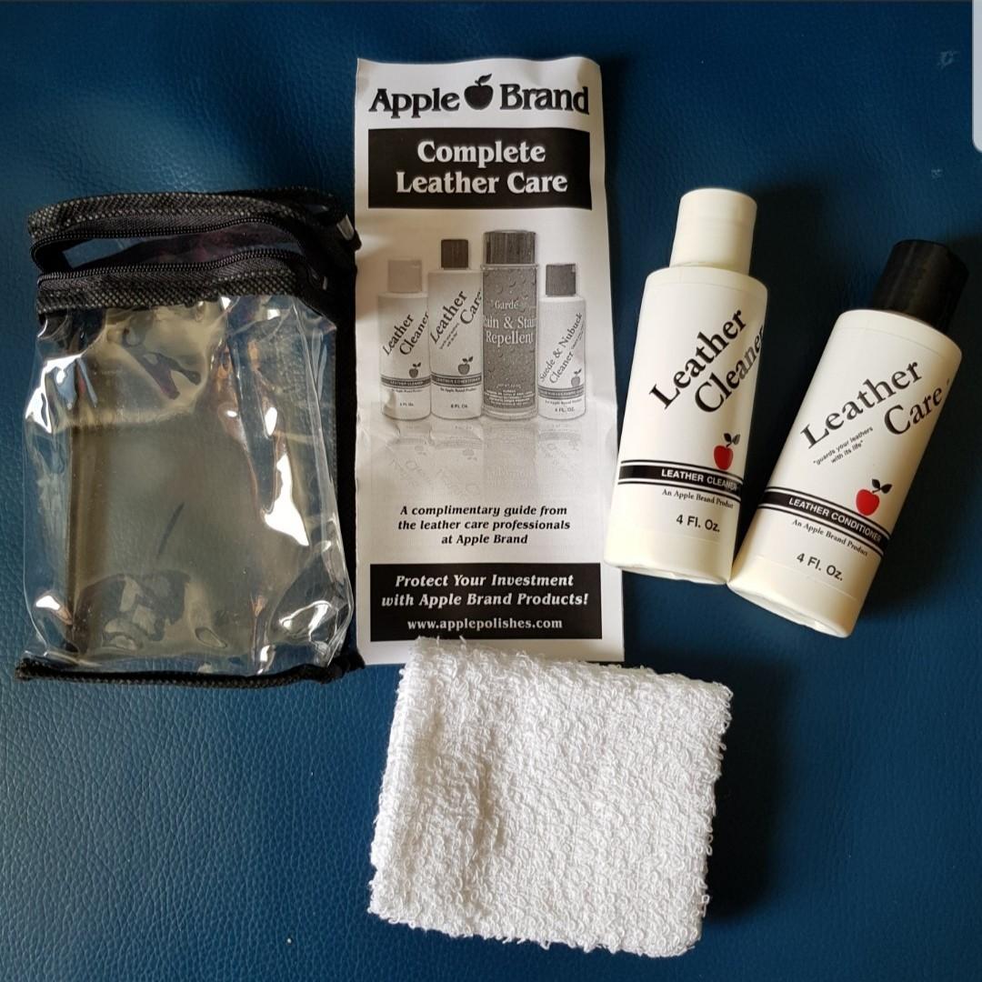 apple brand leather cleaner & care