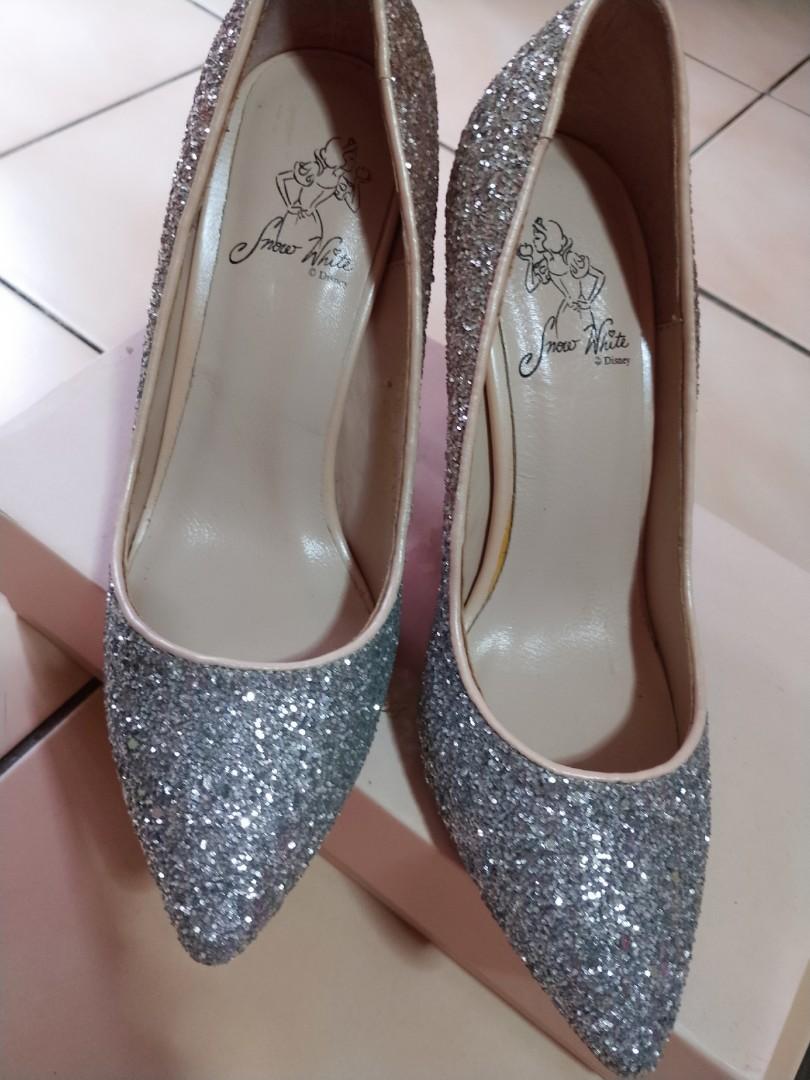 grace gift 白雪公主渐层碎石高跟鞋40号 disney collection婚纱拍照