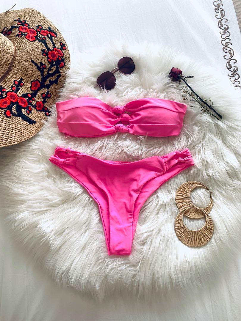 Knots Cut Out Bikini Set Women S Fashion Swimwear Bikinis