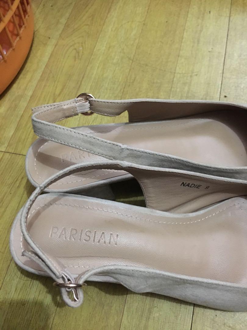 PARISIAN Nude Block Heels Women S Fashion Footwear Heels On Carousell