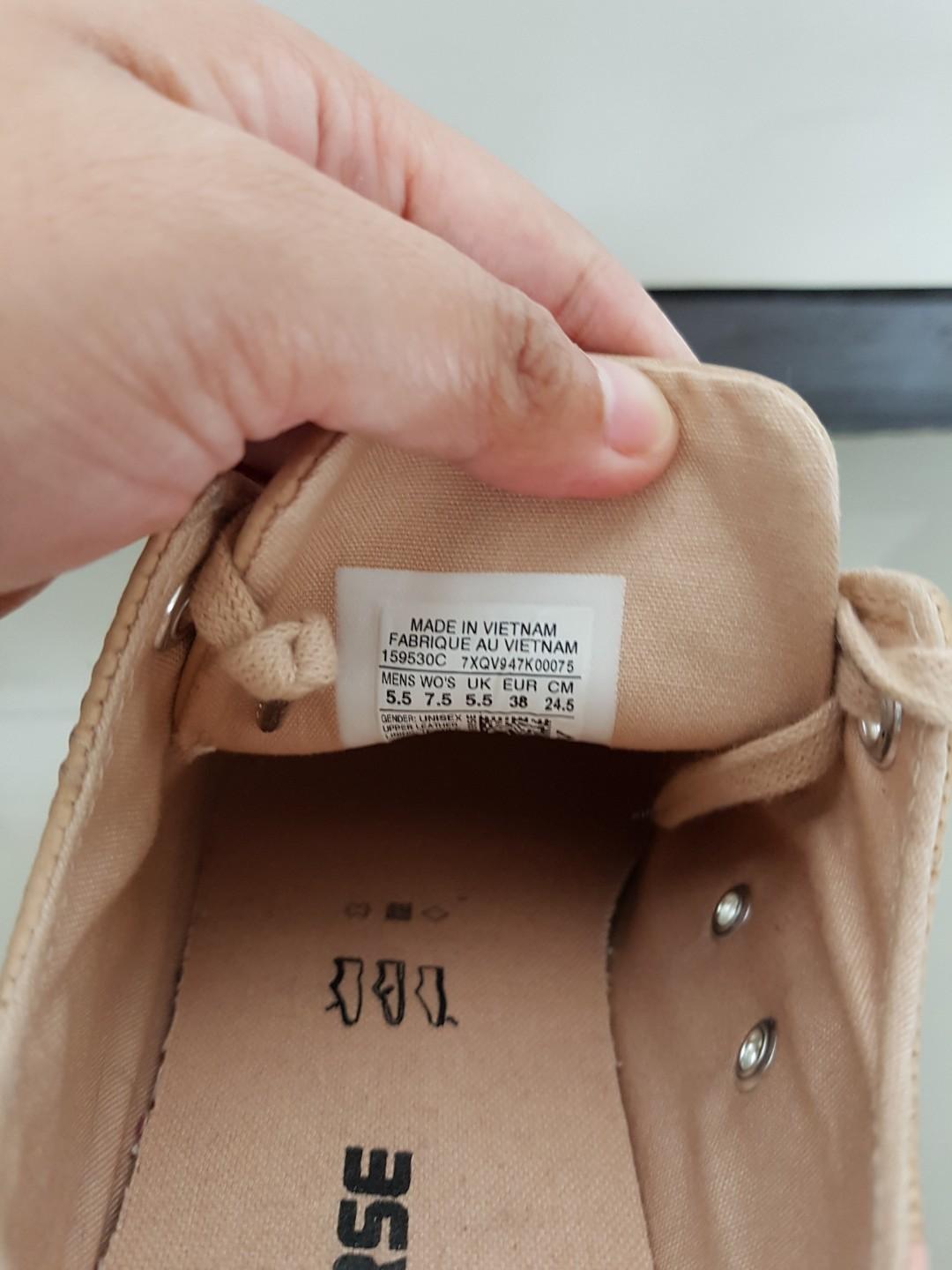 Converse Nude US 7 5 Women S Fashion Footwear Sneakers On Carousell