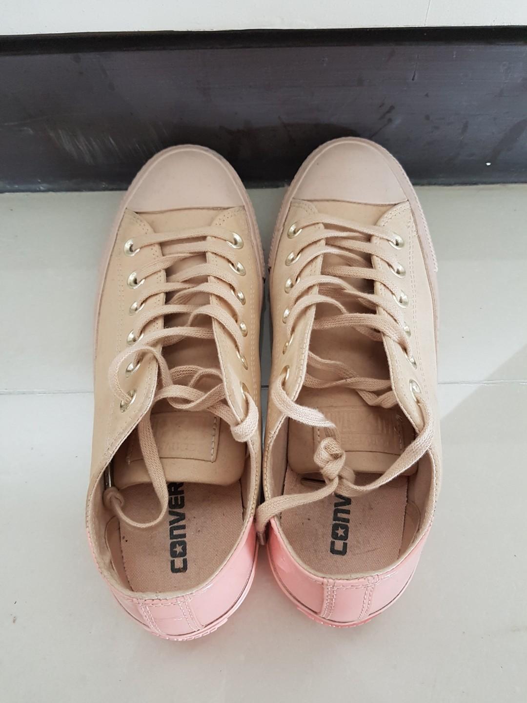 Converse Nude US 7 5 Women S Fashion Footwear Sneakers On Carousell