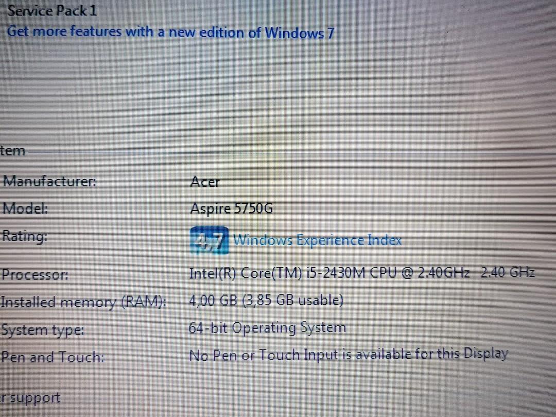 acer aspire 5750g || laptop gaming