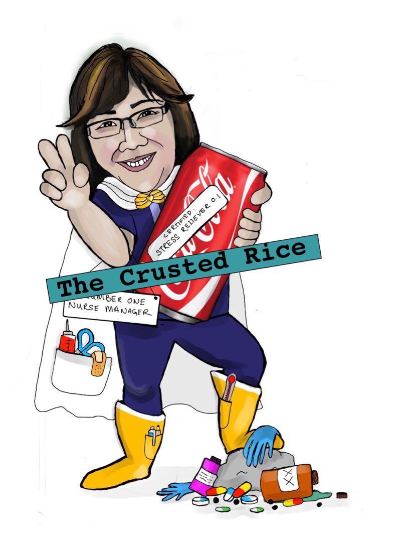 the crusted rice digital caricature