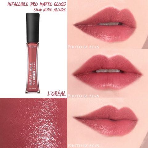 L Oreal Infallible Pro Matte Gloss Nude Allude Kesehatan Kecantikan Rias Wajah Di