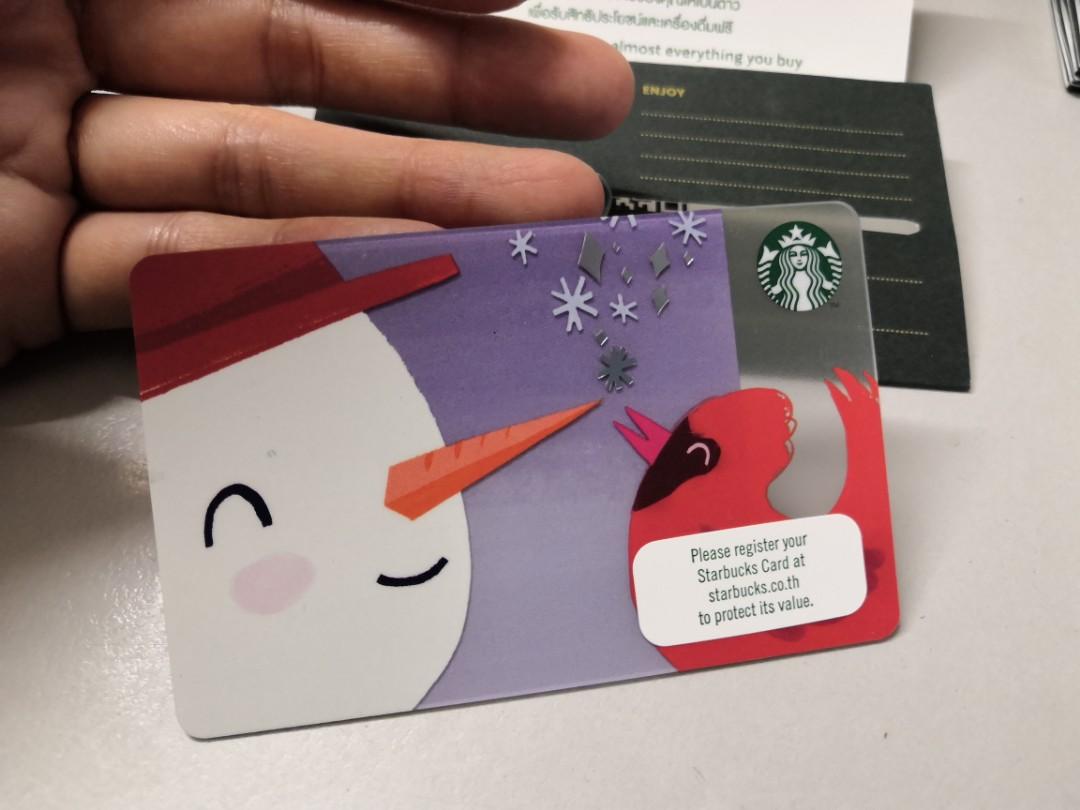 4 pcs starbucks card limited edition (thailand)