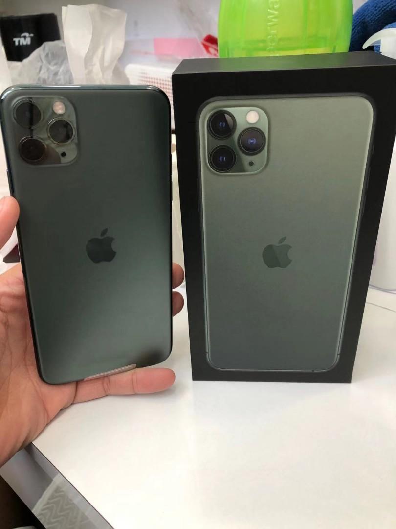 apple iphone 11 pro max 256gb midnight green