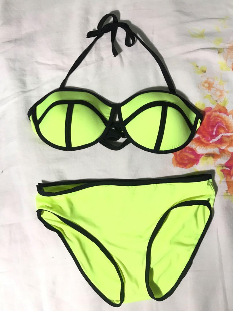 Triangl Inspired Neon Bikini Women S Fashion Swimwear Bikinis