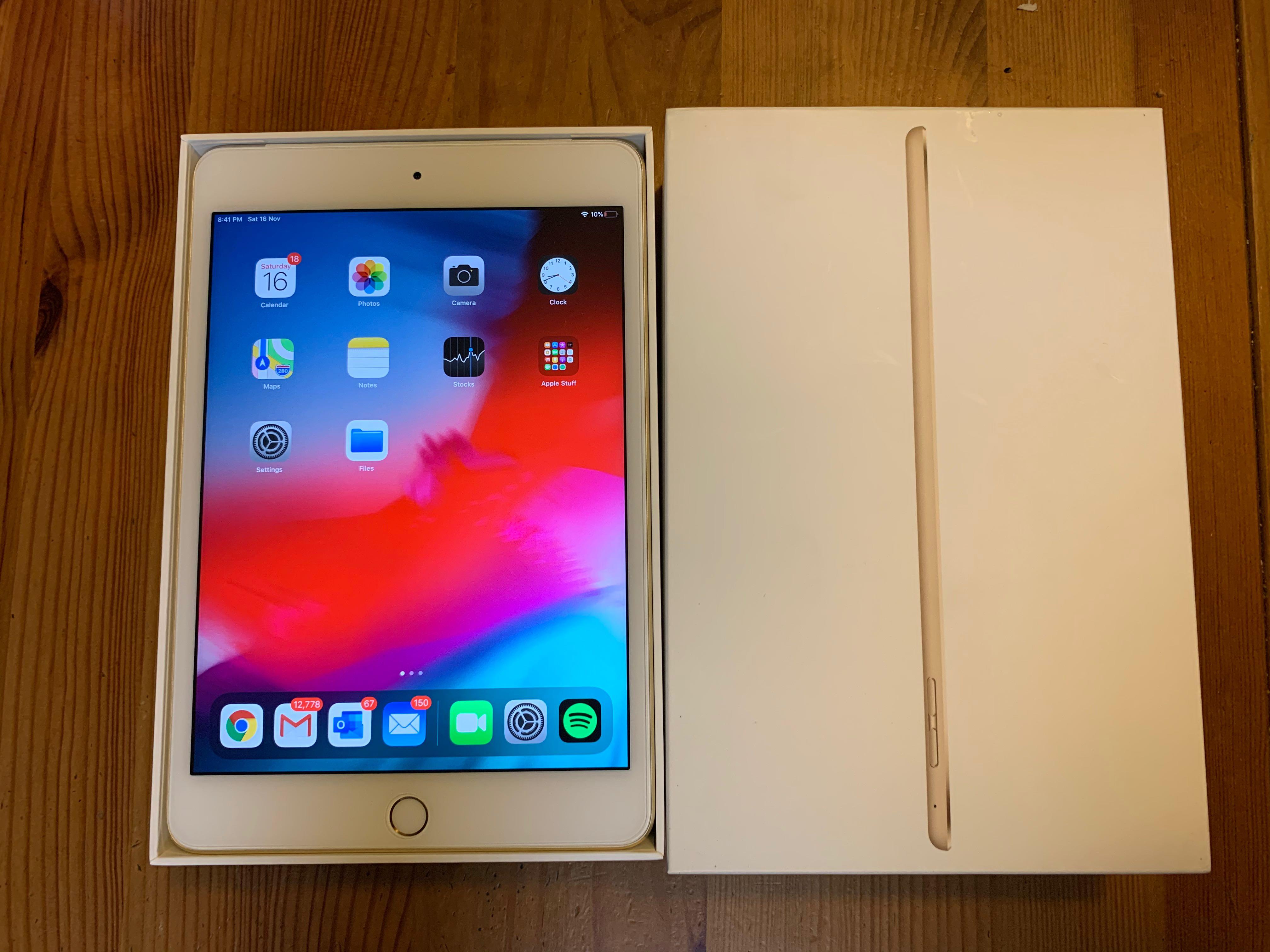 ipad mini 4 cellular 128gb gold