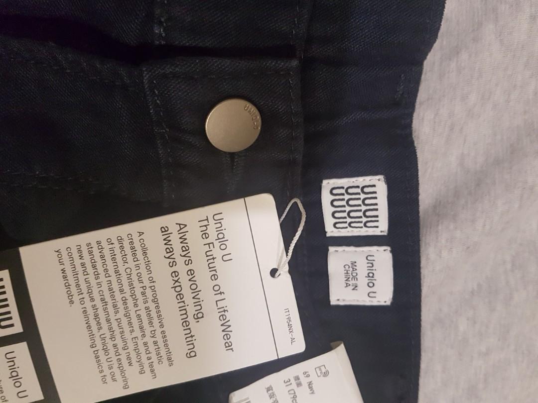 全新uniqlo u系列 黑 深蓝