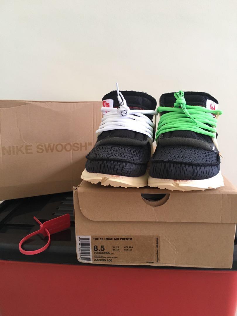 nike off white air presto og