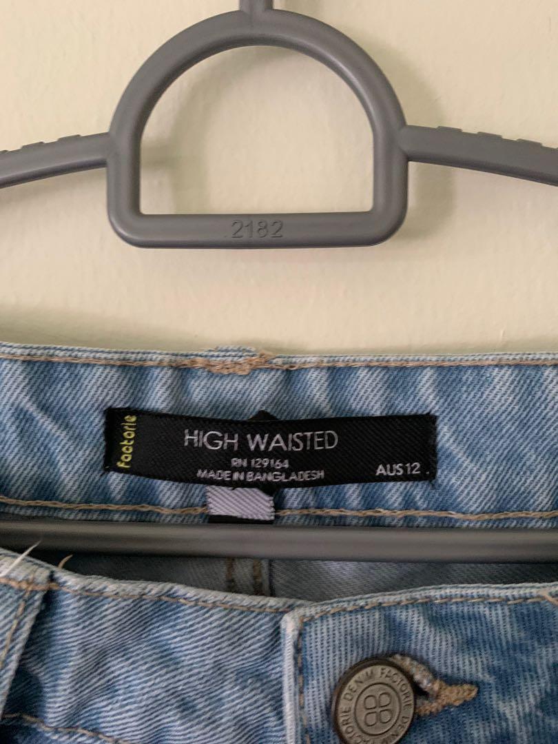 high waisted jeans