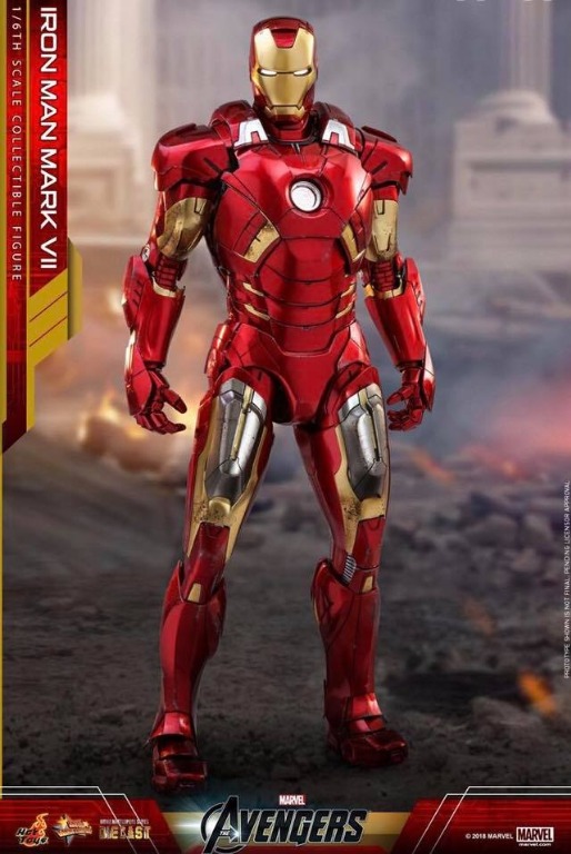 Hot toys HT MMS500合金壓鑄 復仇者聯盟 鋼鐵人 書籍休閒與玩具 玩具公仔桌遊在旋轉拍賣