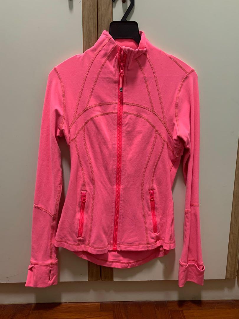 Hot Pink Lululemon Define Jacket Women S Fashion Coats Jackets And Outerwear On Carousell