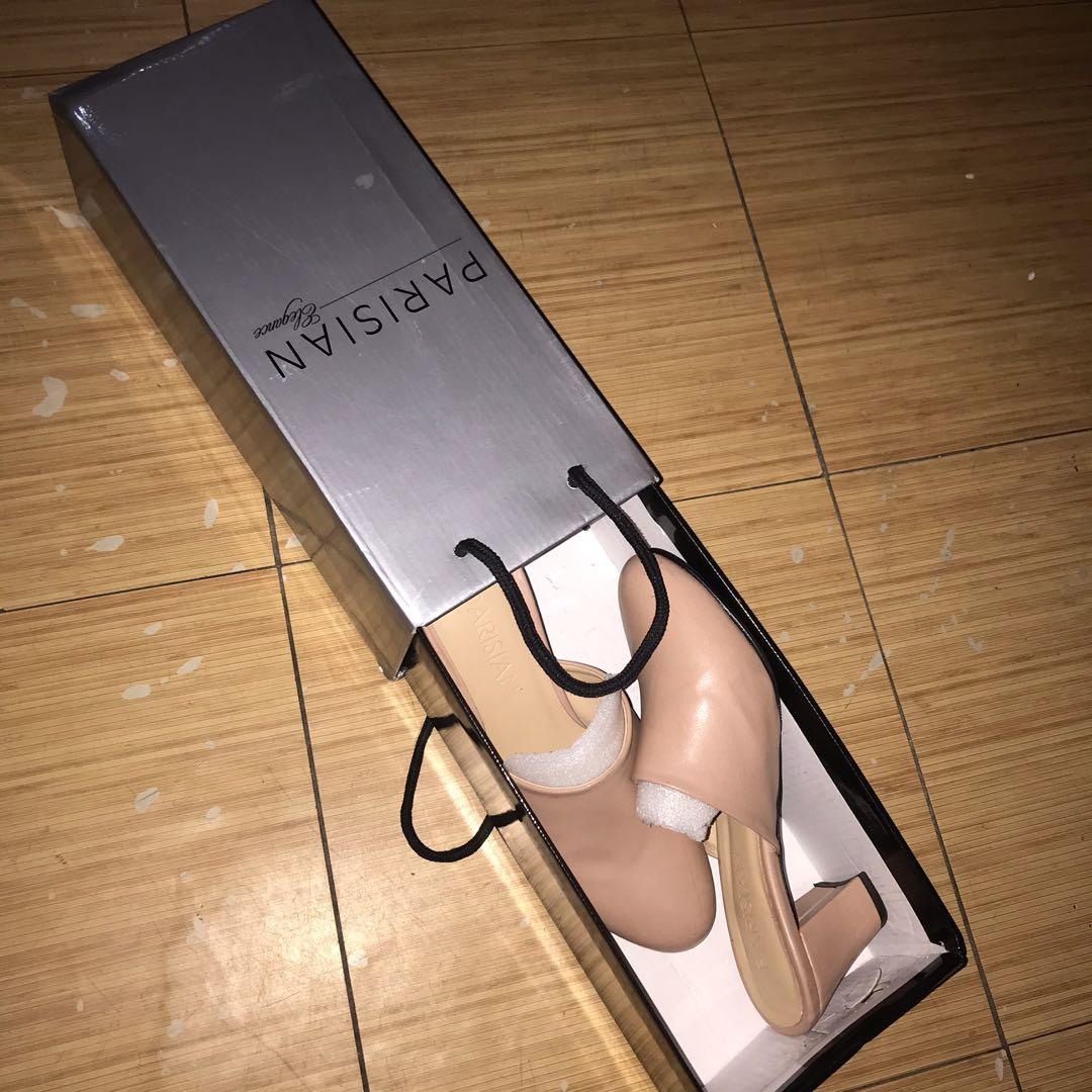 Parisian Nude Block Heels Women S Fashion Footwear Heels On Carousell