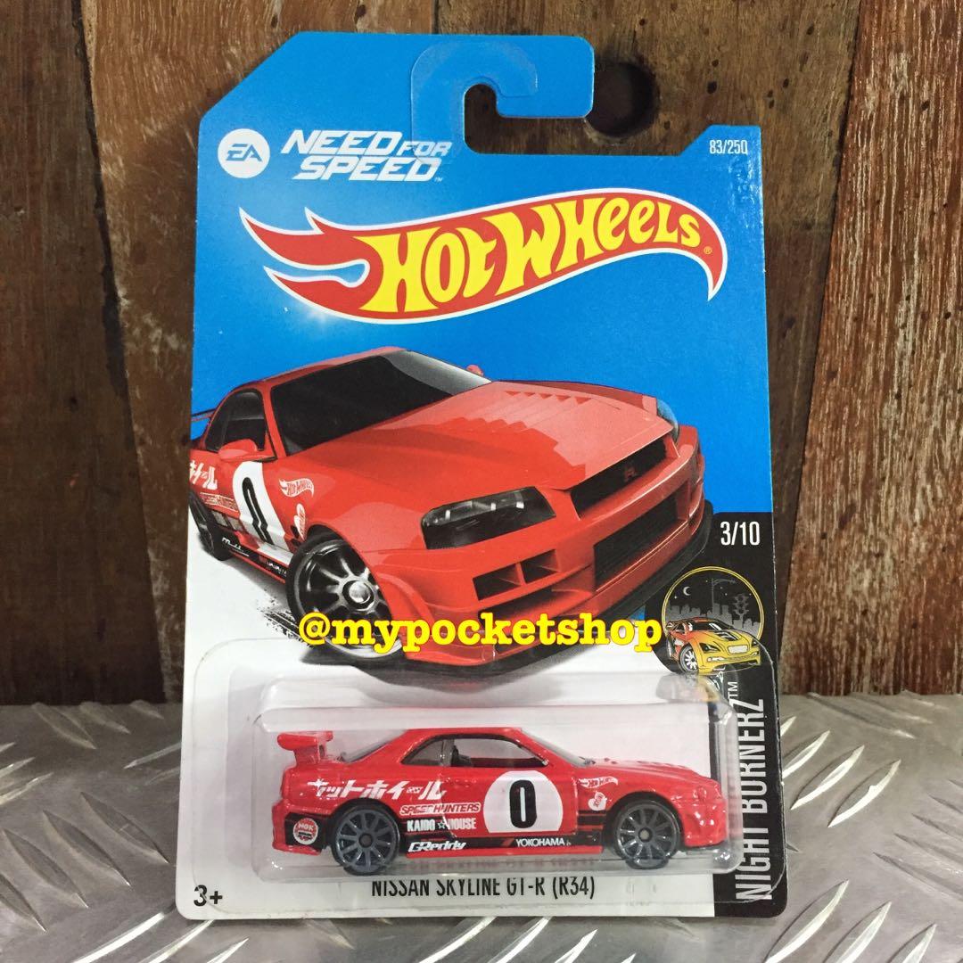 Hot Wheels NISSAN SKYLINE GT R R Hotwheels Nightburnerz Regular International Card