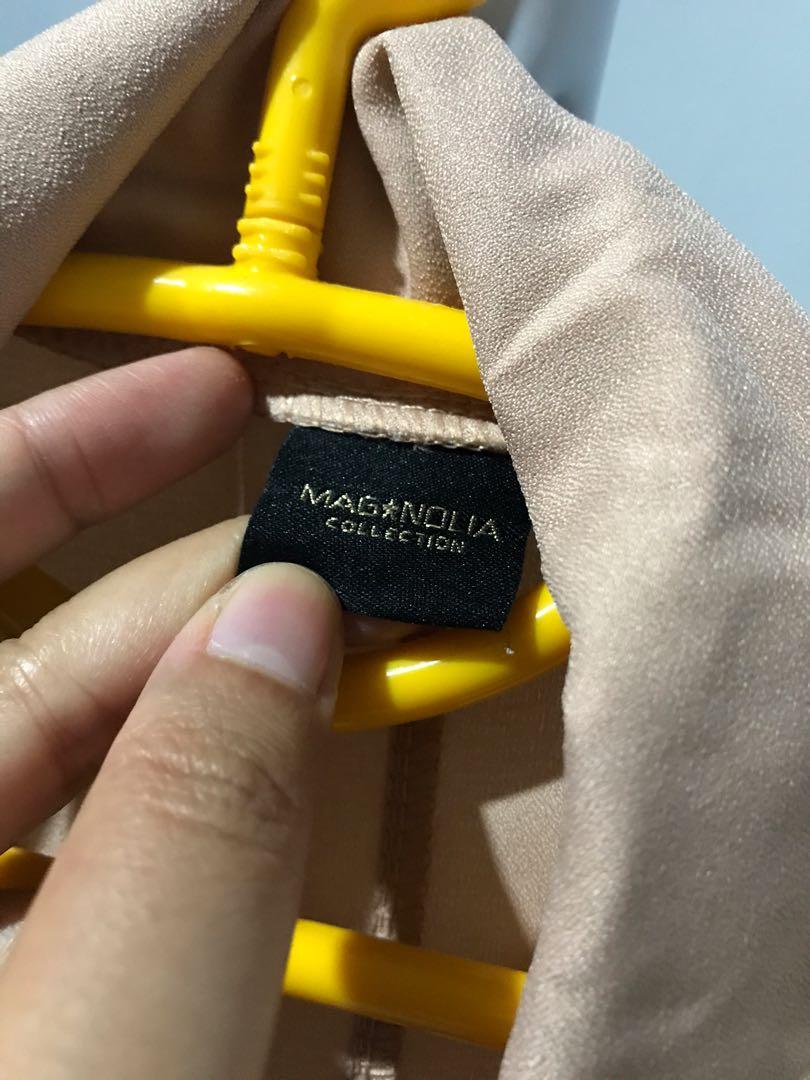 Magnolia Jacket Nude Luaran Nude Oversized Fesyen Wanita Pakaian
