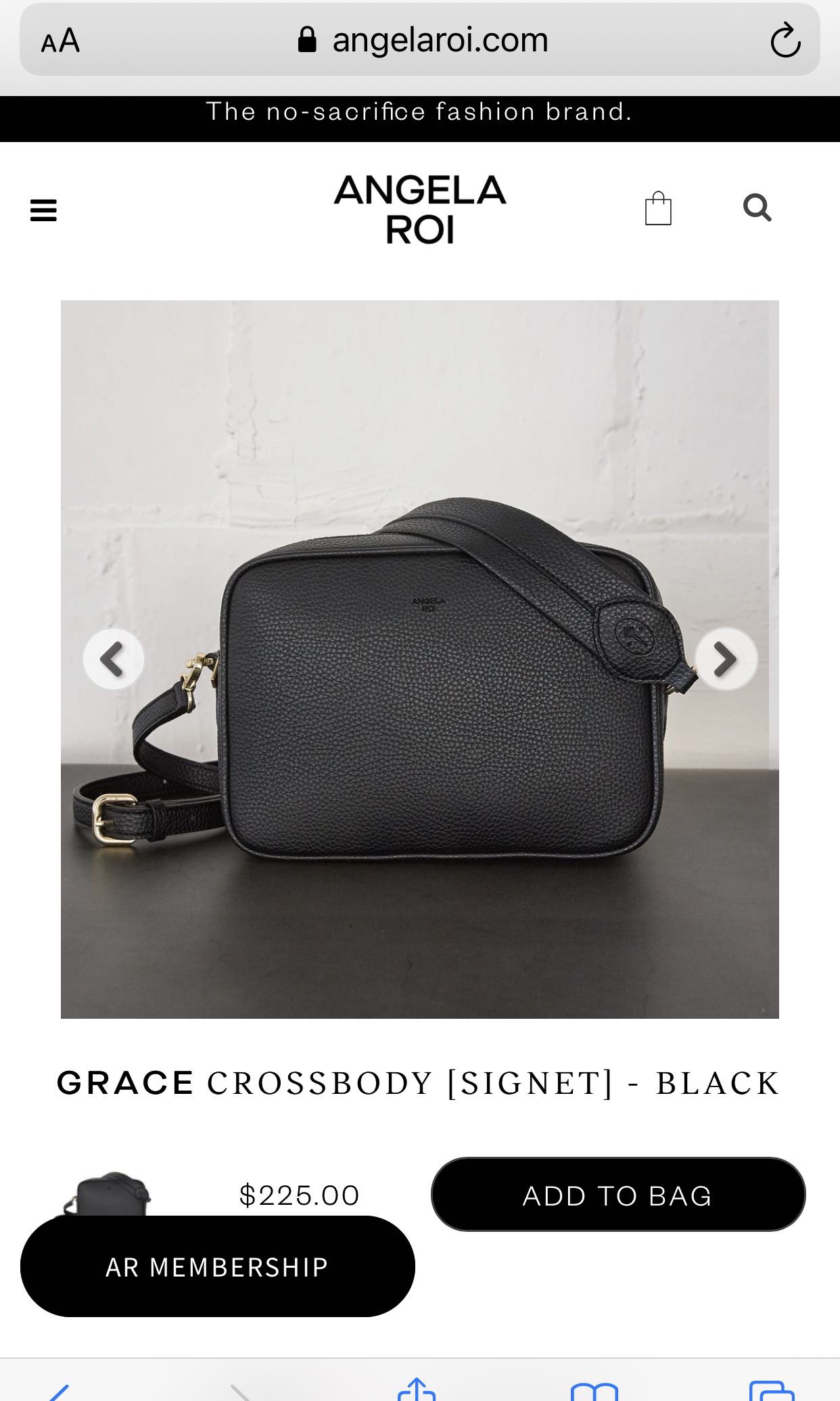 comfortably Angela Roi Grace Crossbody Bag in Black Women Fashion Bags