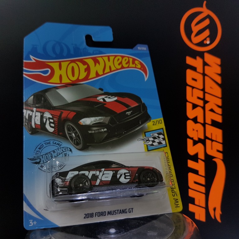 Hot Wheels HW SPEED GRAPHICS 2018 FORD MUSTANG GT BLACK BORLA DECAL Hobbies Toys Toys
