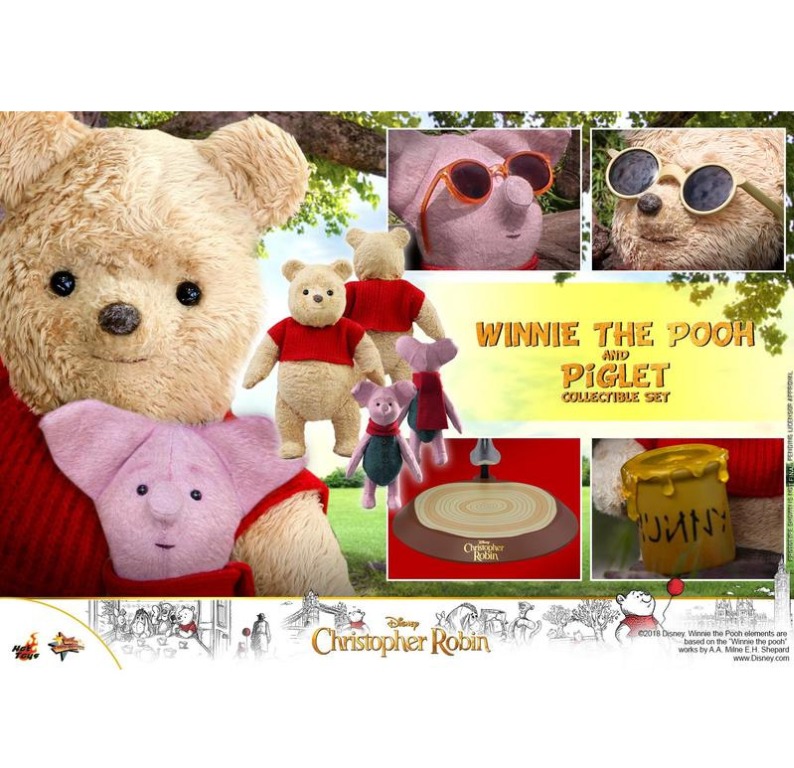 Hot Toys Th Scale MMS Christopher Robin Winnie The Pooh And Piglet Collectible Set