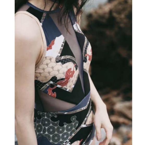 Swimsuit Korean Swimwear One Piece Baju Renang Wanita Bikini