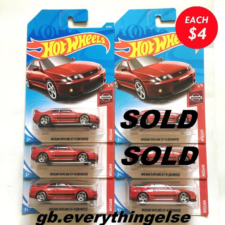 Hot Wheels Mainline Jdm Nissan Skyline Gt R Bnr Bcnr Honda Civic Mazda Rx Nissan Z