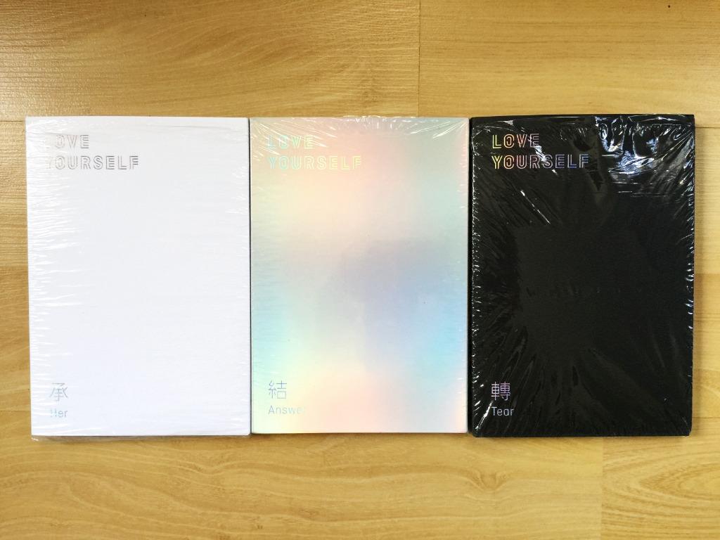 Official 100 BTS Photo Album CD Set Love Yourself 承 Her 轉 Tear 結